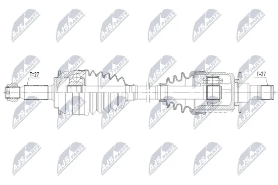 Antriebswelle Hinterachse links NTY NPW-MS-137 Bild Antriebswelle Hinterachse links NTY NPW-MS-137