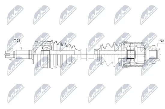 Antriebswelle Vorderachse links NTY NPW-MS-140 Bild Antriebswelle Vorderachse links NTY NPW-MS-140