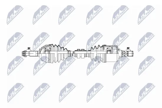 Antriebswelle Vorderachse links NTY NPW-NS-042 Bild Antriebswelle Vorderachse links NTY NPW-NS-042