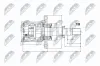 Gelenksatz, Antriebswelle getriebeseitig Vorderachse rechts NTY NPW-NS-051 Bild Gelenksatz, Antriebswelle getriebeseitig Vorderachse rechts NTY NPW-NS-051