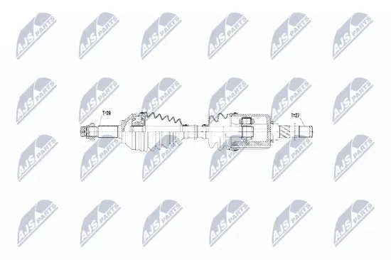 Antriebswelle Vorderachse links NTY NPW-NS-055 Bild Antriebswelle Vorderachse links NTY NPW-NS-055