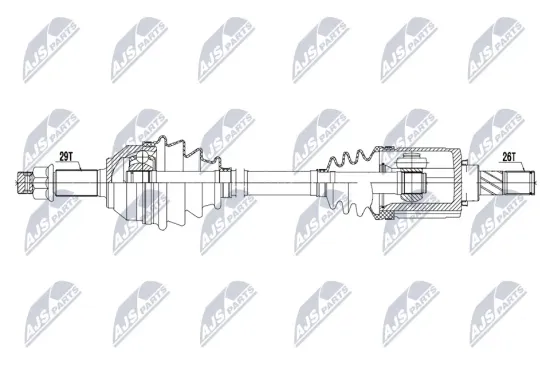 Antriebswelle Vorderachse links NTY NPW-NS-068 Bild Antriebswelle Vorderachse links NTY NPW-NS-068