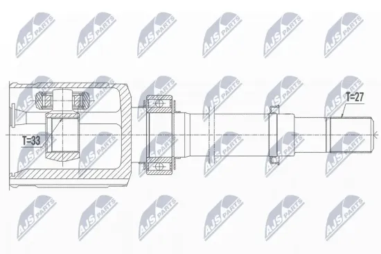 Gelenksatz, Antriebswelle Vorderachse rechts NTY NPW-NS-081 Bild Gelenksatz, Antriebswelle Vorderachse rechts NTY NPW-NS-081