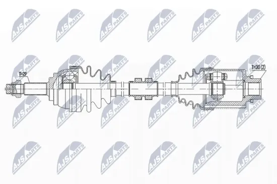 Antriebswelle Vorderachse rechts NTY NPW-NS-088 Bild Antriebswelle Vorderachse rechts NTY NPW-NS-088