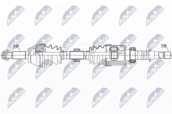 Antriebswelle Vorderachse rechts NTY NPW-NS-094 Bild Antriebswelle Vorderachse rechts NTY NPW-NS-094