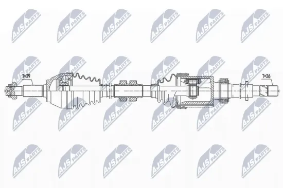 Antriebswelle Vorderachse rechts NTY NPW-NS-096 Bild Antriebswelle Vorderachse rechts NTY NPW-NS-096
