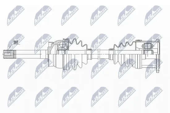 Antriebswelle Vorderachse links Vorderachse rechts NTY NPW-NS-104 Bild Antriebswelle Vorderachse links Vorderachse rechts NTY NPW-NS-104