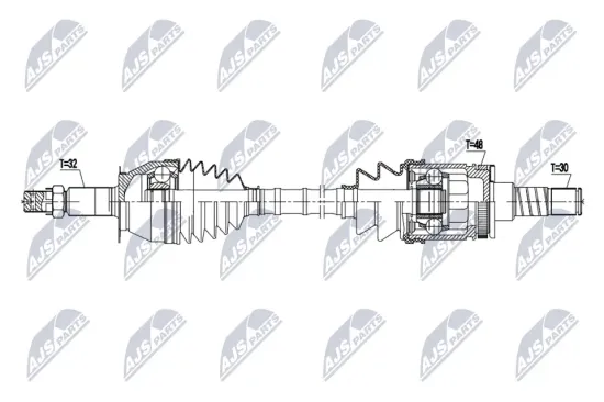 Antriebswelle Hinterachse rechts NTY NPW-NS-175 Bild Antriebswelle Hinterachse rechts NTY NPW-NS-175