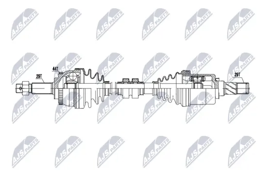 Antriebswelle Vorderachse links NTY NPW-NS-197 Bild Antriebswelle Vorderachse links NTY NPW-NS-197