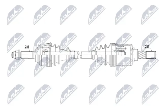 Antriebswelle Vorderachse links NTY NPW-NS-199 Bild Antriebswelle Vorderachse links NTY NPW-NS-199