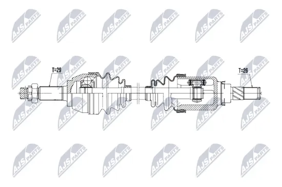 Antriebswelle Vorderachse links NTY NPW-NS-207 Bild Antriebswelle Vorderachse links NTY NPW-NS-207