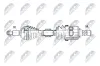 Antriebswelle Vorderachse links NTY NPW-NS-224 Bild Antriebswelle Vorderachse links NTY NPW-NS-224