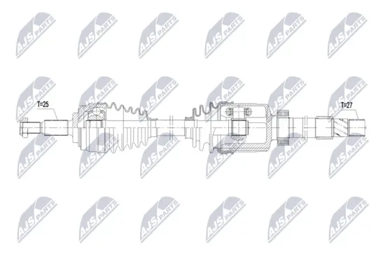 Gelenksatz, Antriebswelle radseitig NTY NPZ-TY-092 Bild Gelenksatz, Antriebswelle radseitig NTY NPZ-TY-092