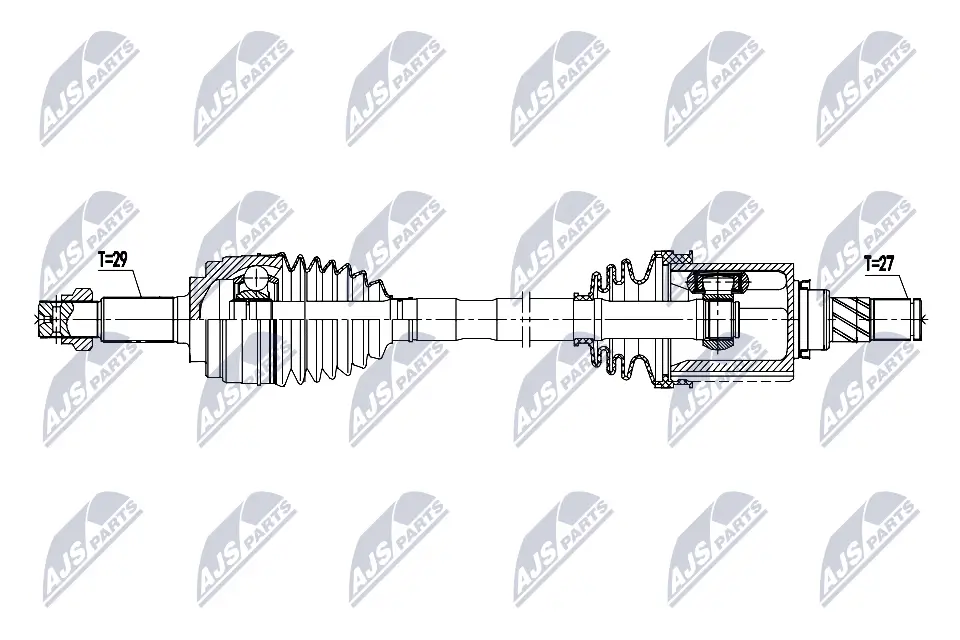 Antriebswelle Vorderachse links NTY NPW-NS-230