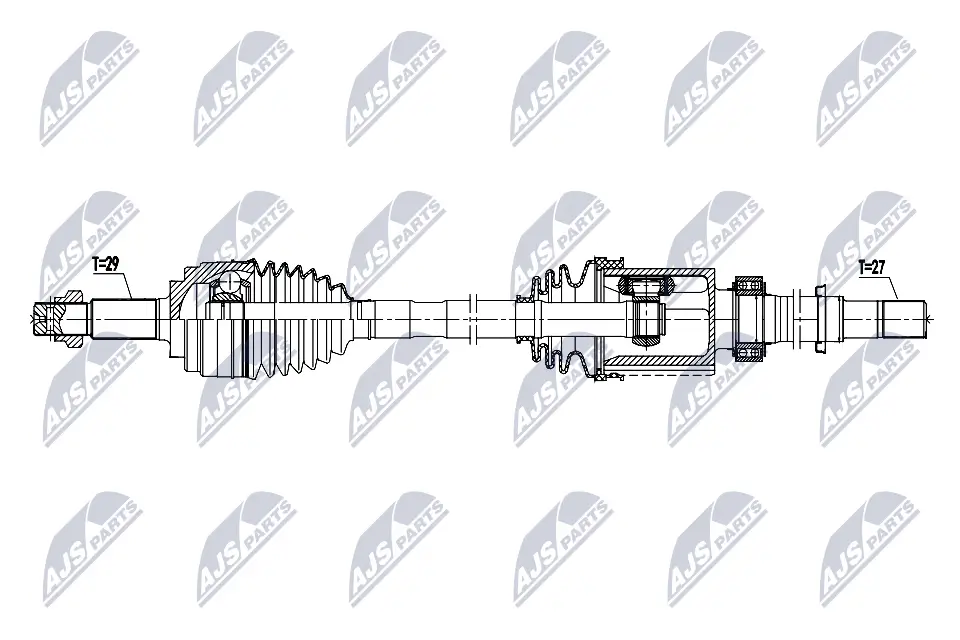 Antriebswelle Vorderachse rechts NTY NPW-NS-231