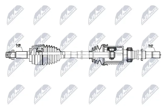 Antriebswelle Vorderachse rechts NTY NPW-NS-231 Bild Antriebswelle Vorderachse rechts NTY NPW-NS-231