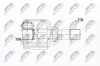 Gelenksatz, Antriebswelle Vorderachse links NTY NPW-PE-024 Bild Gelenksatz, Antriebswelle Vorderachse links NTY NPW-PE-024