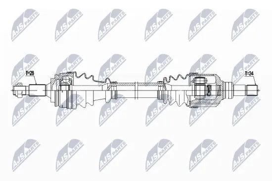 Antriebswelle Vorderachse rechts NTY NPW-PE-049 Bild Antriebswelle Vorderachse rechts NTY NPW-PE-049