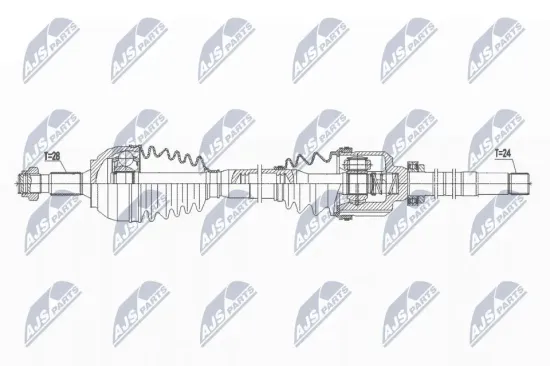 Antriebswelle Vorderachse rechts NTY NPW-PE-065 Bild Antriebswelle Vorderachse rechts NTY NPW-PE-065