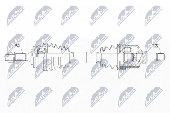 Antriebswelle Vorderachse links NTY NPW-PE-075 Bild Antriebswelle Vorderachse links NTY NPW-PE-075
