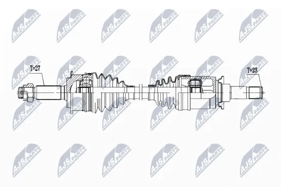 Antriebswelle Hinterachse rechts NTY NPW-PE-105 Bild Antriebswelle Hinterachse rechts NTY NPW-PE-105