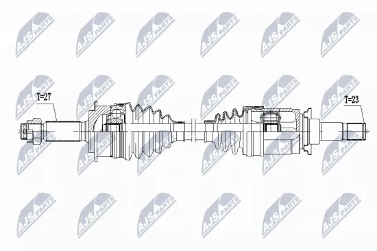 Antriebswelle Hinterachse links NTY NPW-PE-107 Bild Antriebswelle Hinterachse links NTY NPW-PE-107