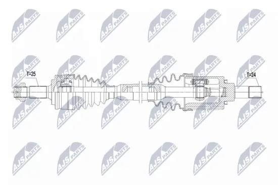 Antriebswelle Vorderachse links NTY NPW-PE-121 Bild Antriebswelle Vorderachse links NTY NPW-PE-121