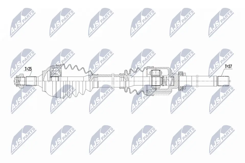 Antriebswelle Vorderachse rechts NTY NPW-PE-123