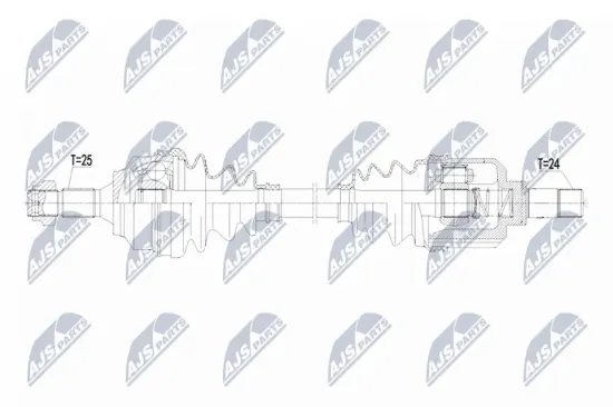 Antriebswelle Vorderachse links NTY NPW-RE-221 Bild Antriebswelle Vorderachse links NTY NPW-RE-221