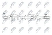 Antriebswelle Vorderachse rechts NTY NPW-PE-141