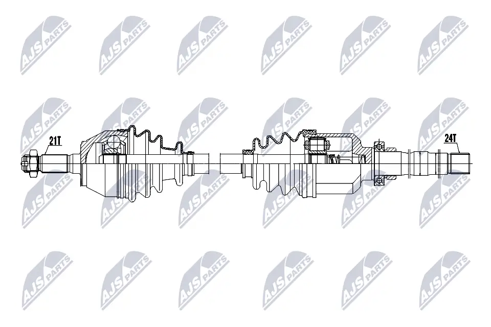 Antriebswelle Vorderachse rechts NTY NPW-PE-142