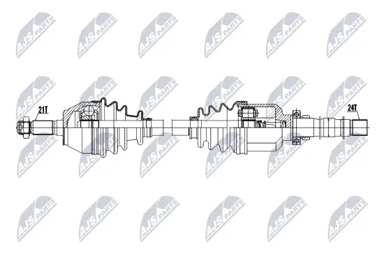 Antriebswelle Vorderachse rechts NTY NPW-PE-142 Bild Antriebswelle Vorderachse rechts NTY NPW-PE-142