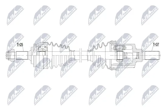 Antriebswelle Vorderachse links NTY NPW-PE-145 Bild Antriebswelle Vorderachse links NTY NPW-PE-145