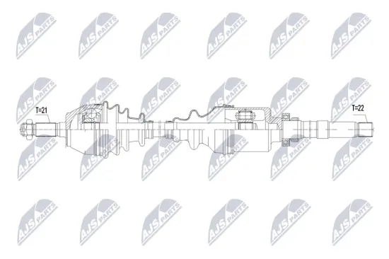 Antriebswelle Vorderachse rechts NTY NPW-PE-159 Bild Antriebswelle Vorderachse rechts NTY NPW-PE-159