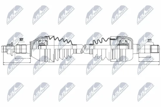 Antriebswelle Vorderachse NTY NPW-PL-036 Bild Antriebswelle Vorderachse NTY NPW-PL-036