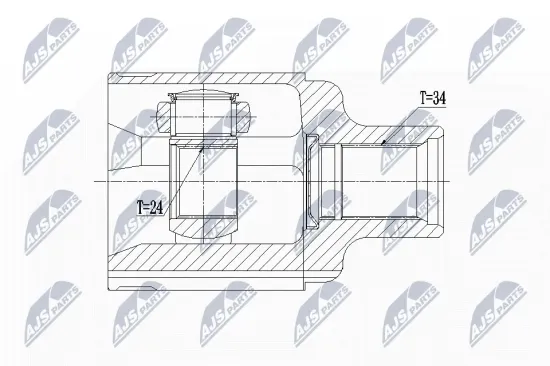 Gelenksatz, Antriebswelle Vorderachse rechts NTY NPW-PL-062 Bild Gelenksatz, Antriebswelle Vorderachse rechts NTY NPW-PL-062