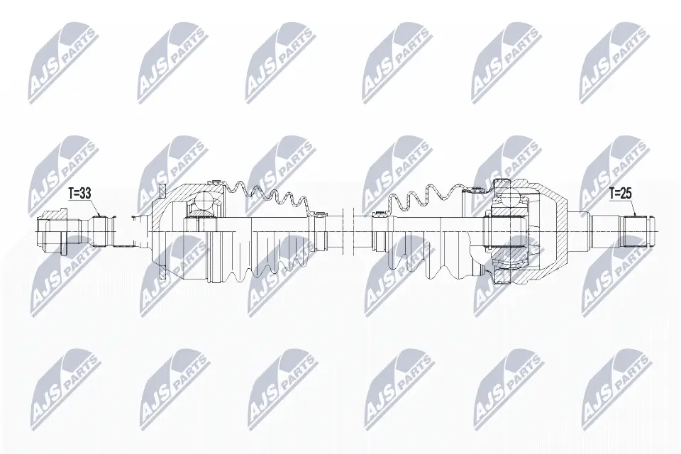 Antriebswelle Vorderachse links NTY NPW-PL-069