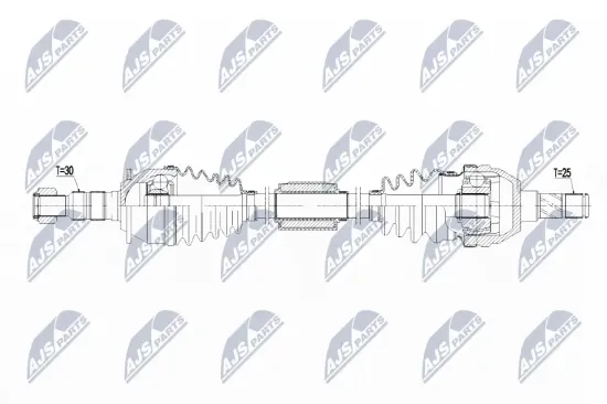 Antriebswelle Vorderachse rechts NTY NPW-PL-071 Bild Antriebswelle Vorderachse rechts NTY NPW-PL-071
