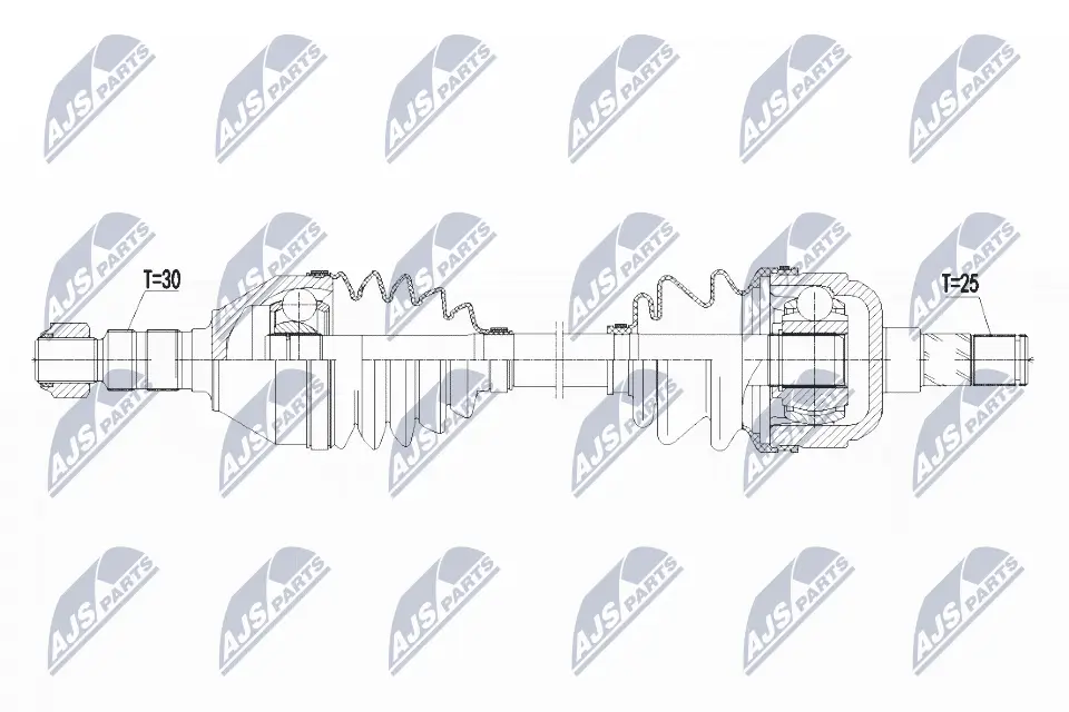 Antriebswelle Vorderachse links NTY NPW-PL-073