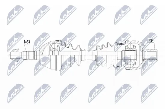 Antriebswelle Vorderachse rechts NTY NPW-PL-079 Bild Antriebswelle Vorderachse rechts NTY NPW-PL-079