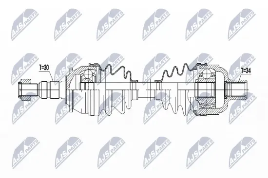 Antriebswelle Vorderachse rechts NTY NPW-PL-083 Bild Antriebswelle Vorderachse rechts NTY NPW-PL-083