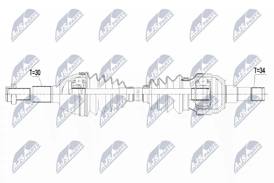 Antriebswelle Hinterachse links NTY NPW-PL-085