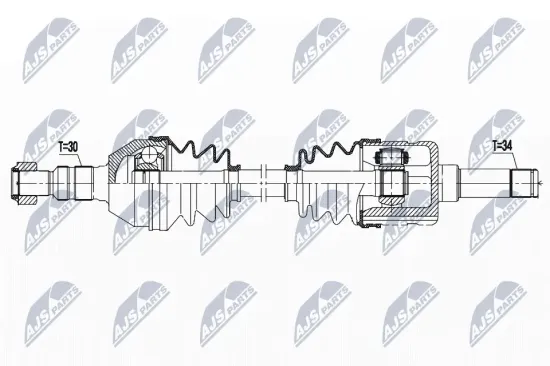Antriebswelle Hinterachse rechts NTY NPW-PL-111 Bild Antriebswelle Hinterachse rechts NTY NPW-PL-111