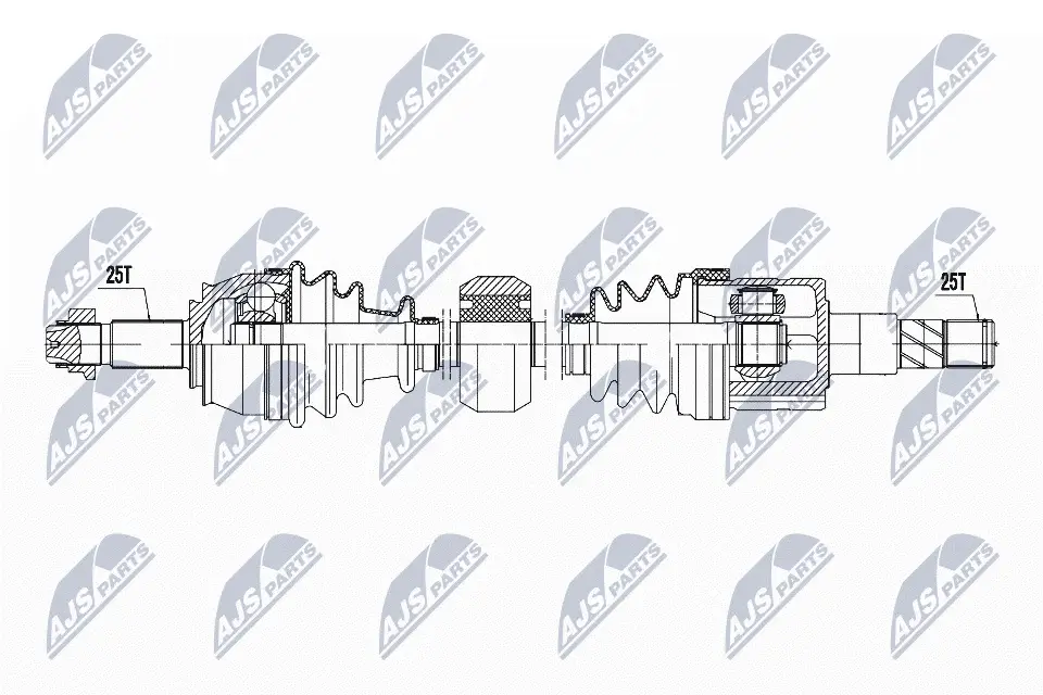 Antriebswelle Vorderachse rechts NTY NPW-PL-131