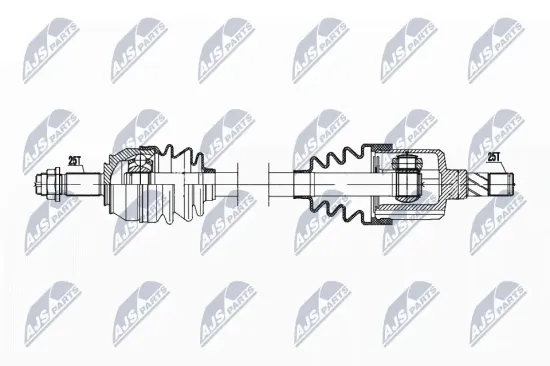 Antriebswelle Vorderachse links NTY NPW-PL-133 Bild Antriebswelle Vorderachse links NTY NPW-PL-133