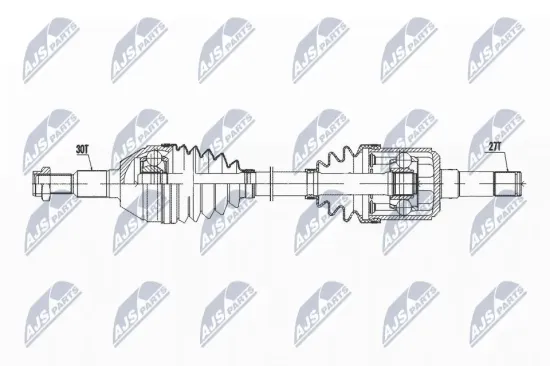 Antriebswelle Vorderachse links NTY NPW-PL-145 Bild Antriebswelle Vorderachse links NTY NPW-PL-145