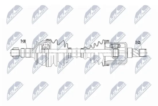 Antriebswelle Vorderachse links NTY NPW-PL-149 Bild Antriebswelle Vorderachse links NTY NPW-PL-149