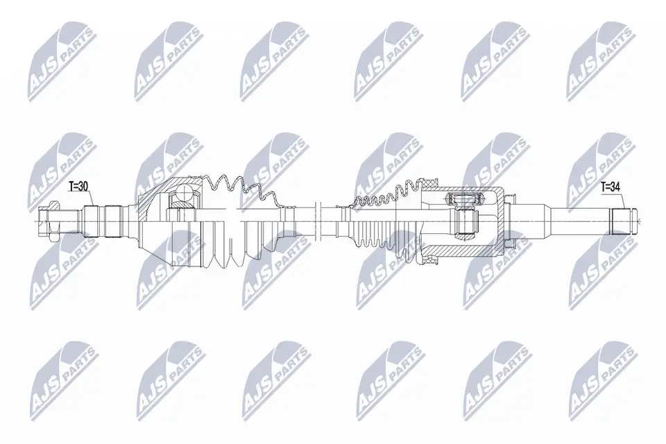 Antriebswelle Vorderachse links NTY NPW-PL-153