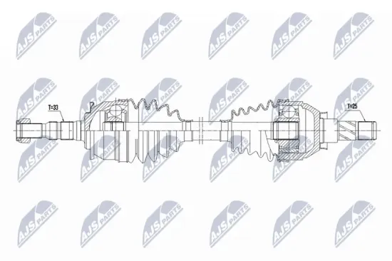 Antriebswelle Vorderachse links NTY NPW-PL-154 Bild Antriebswelle Vorderachse links NTY NPW-PL-154