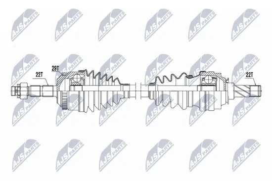 Antriebswelle Vorderachse links NTY NPW-PL-157 Bild Antriebswelle Vorderachse links NTY NPW-PL-157
